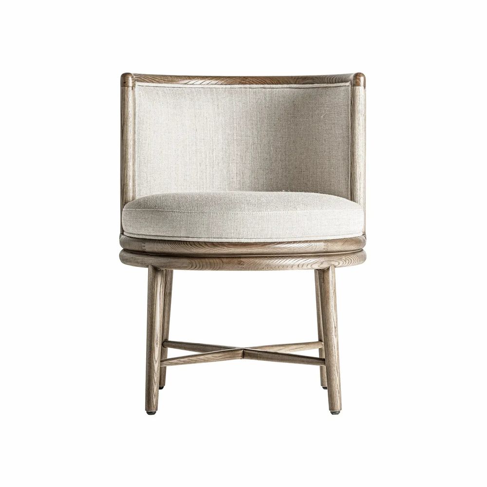 Chaises - Chaise en bois de chêne couleur marron cassé de 60x61x78 cm - VICAL