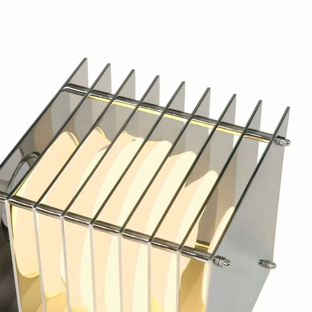 Lampes de bureau - Lampe LOP petite carrée en acier inoxydable poli miroir - BANG