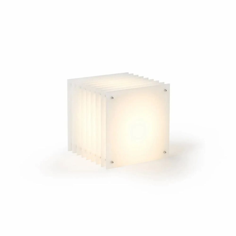 Desk lamps - LOP lamp big square in milky acrylic - BANG