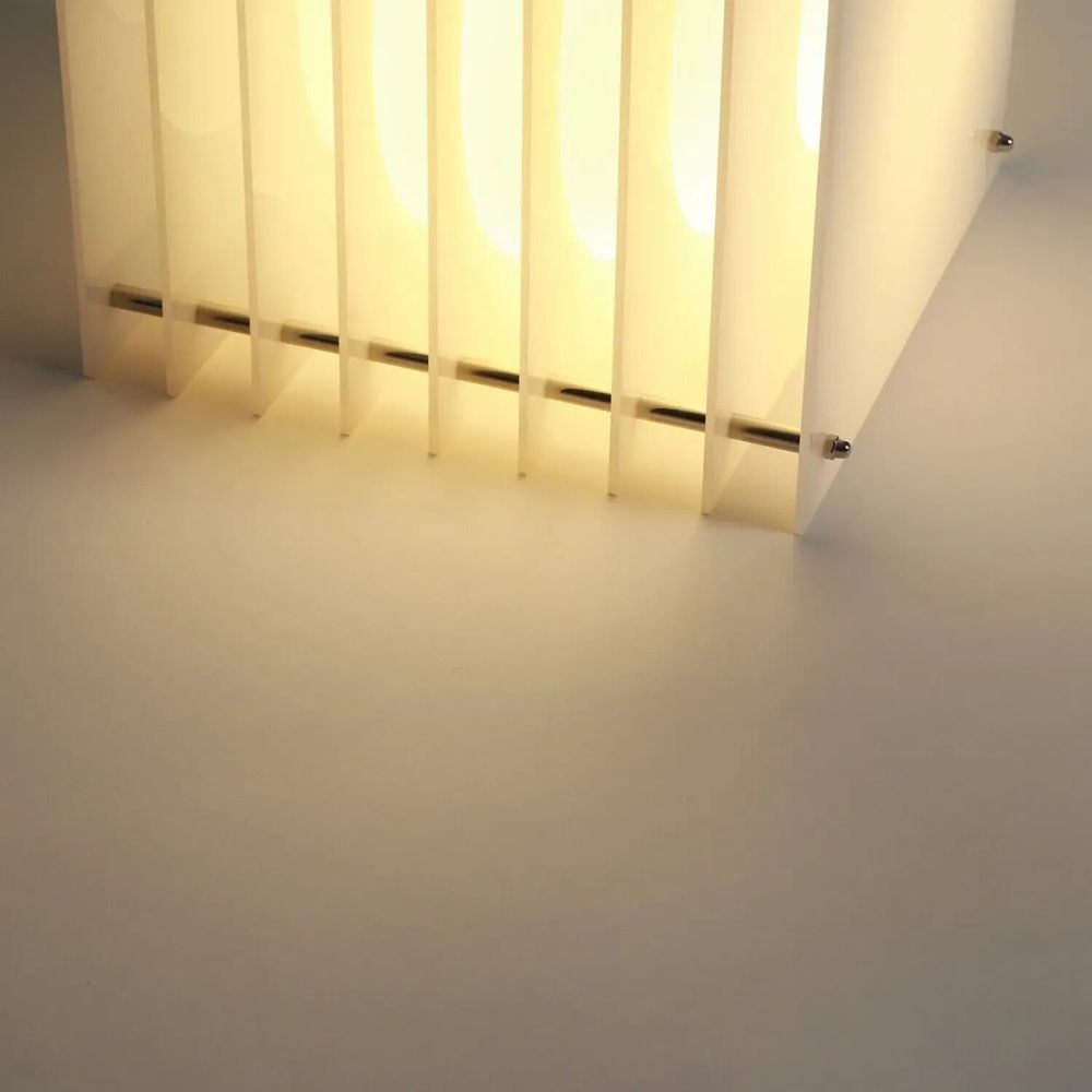 Desk lamps - LOP lamp big square in milky acrylic - BANG