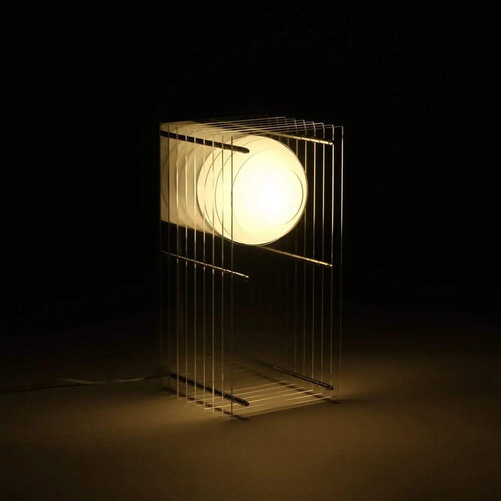 Desk lamps - LOP lamp small rectangle in clear acrylic - BANG