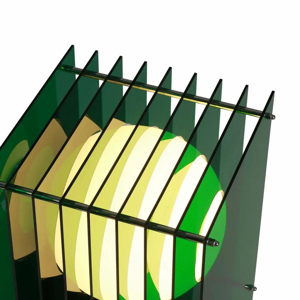 Lampes de bureau - Lampe LOP grand rectangle en acrylique vert - BANG