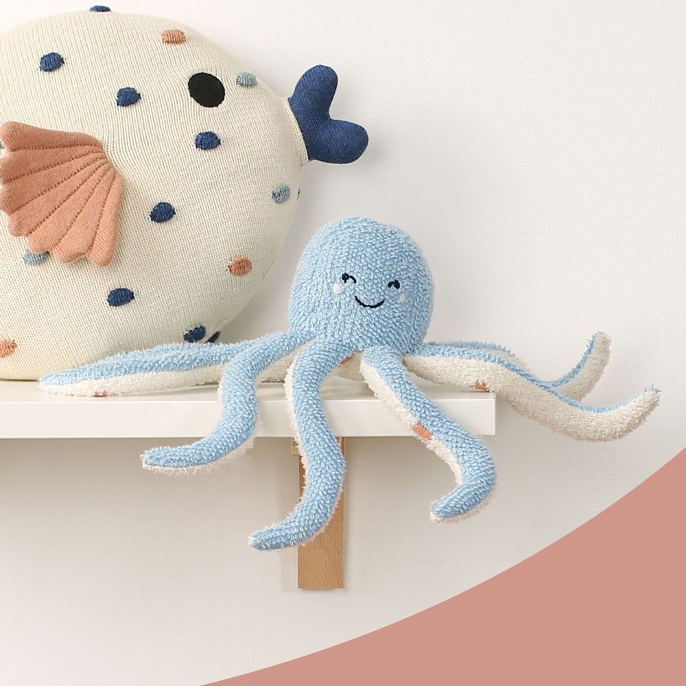 Peluches - Peluche - Pieuvre - Coton Bio - POMME