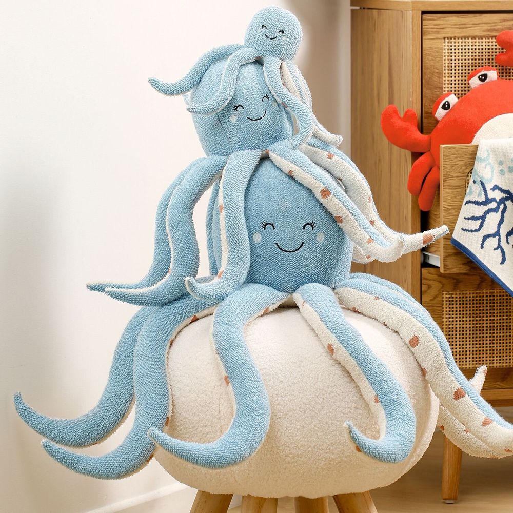 Peluches - Peluche - Pieuvre - Coton Bio - POMME