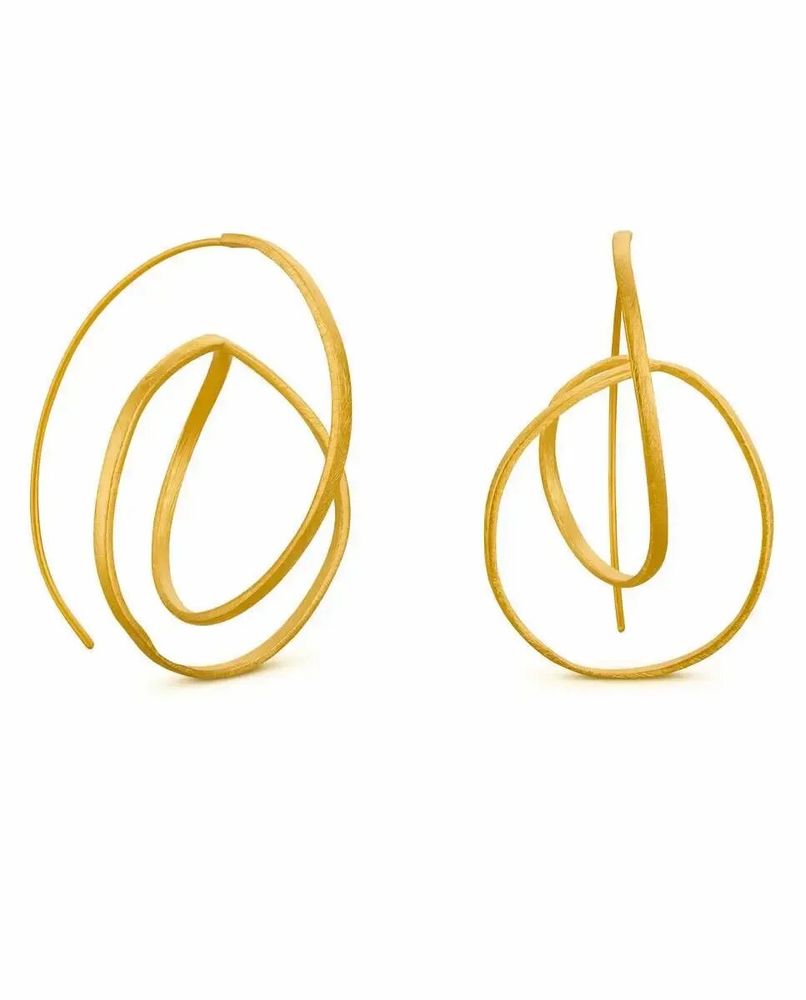 Jewelry - LARGE GOLDEN EARRINGS EMBOLIC - JOIDART