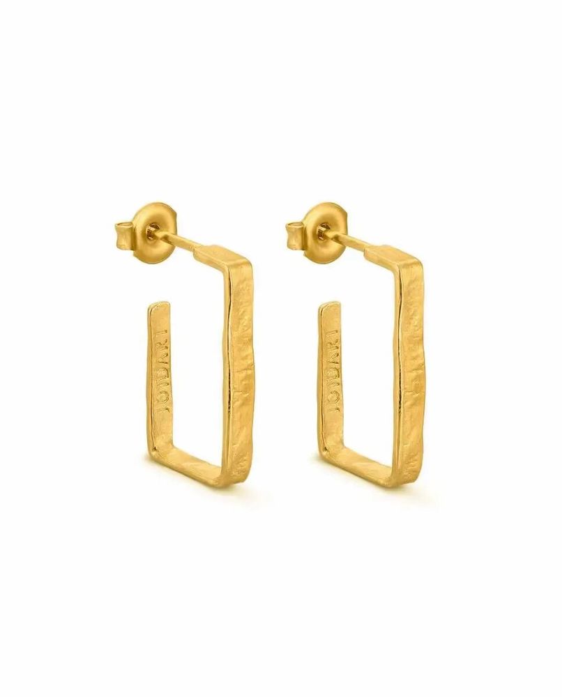 Bijoux - BOUCLES D'OREILLES DORÉES MOYENNES LIGNIS ÉTROITES - JOIDART