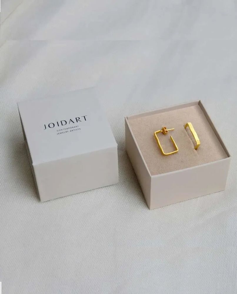 Bijoux - BOUCLES D'OREILLES DORÉES MOYENNES LIGNIS ÉTROITES - JOIDART