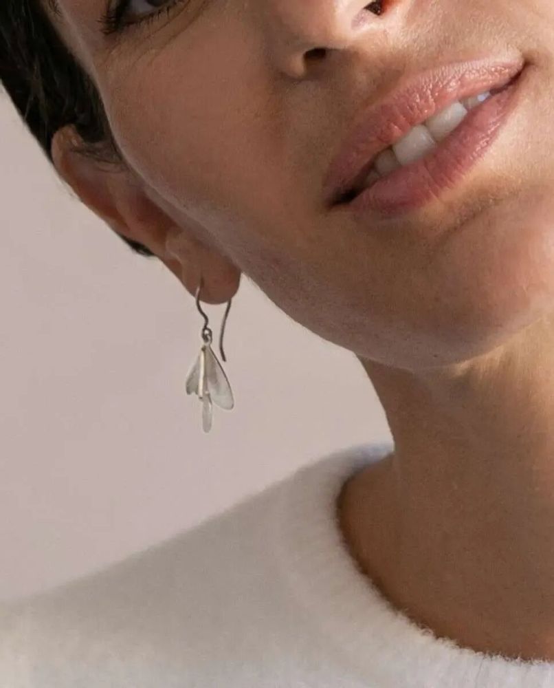 Bijoux - BOUCLES D'OREILLES CROCHET EN ARGENT VOL - JOIDART