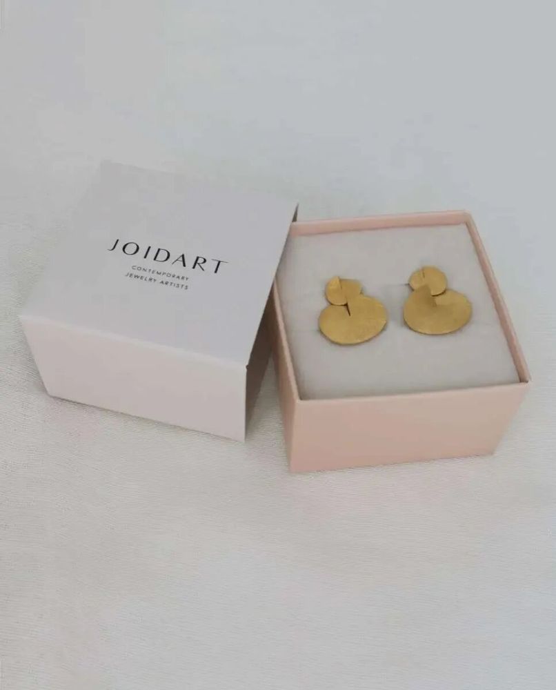Jewelry - DOUBLE GOLDEN EARRINGS TAGLIO - JOIDART