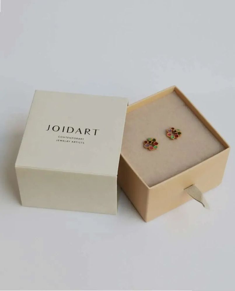 Bijoux - BOUCLES D'OREILLES PETITES DORÉES CANDY COLOURS - JOIDART