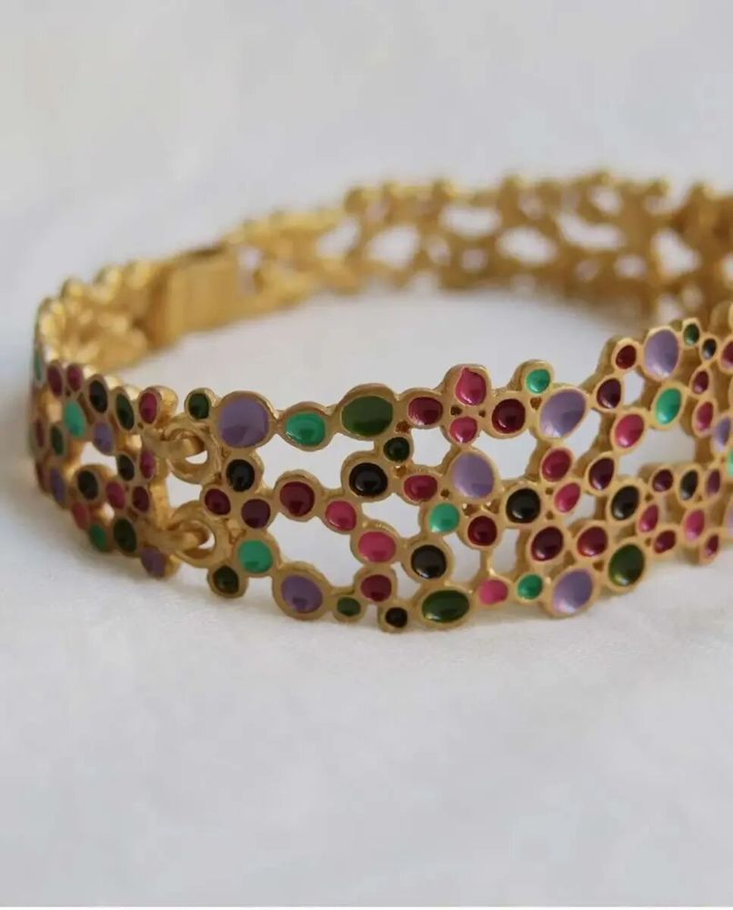 Jewelry - GOLDEN BRACELET CANDY COLOURS - JOIDART