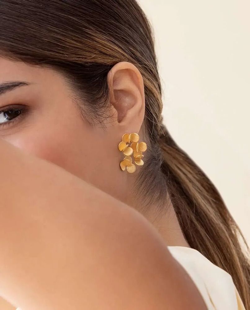 Jewelry - GOLDEN EARRINGS ARAI LARGE - JOIDART