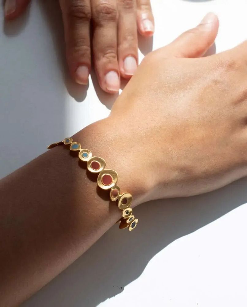 Jewelry - GOLDEN BRACELET FAVORITA COLORS - JOIDART