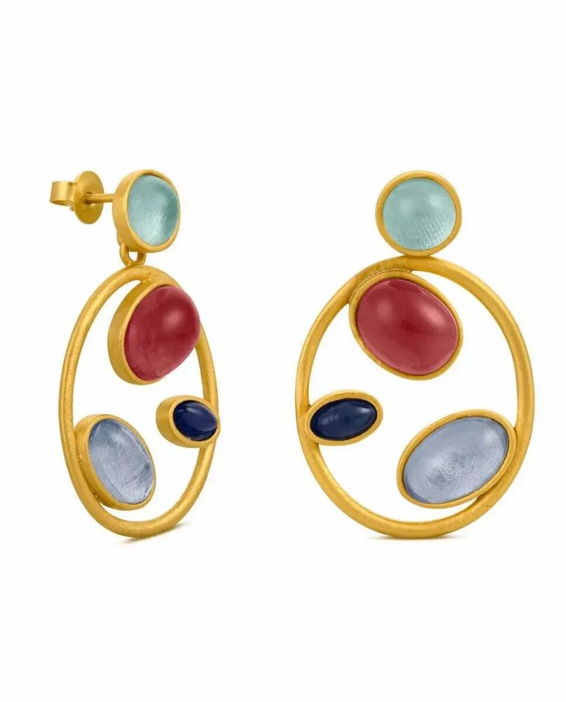 Bijoux - BOUCLES D'OREILLES DORÉES ALEGRIA GRANDES - JOIDART