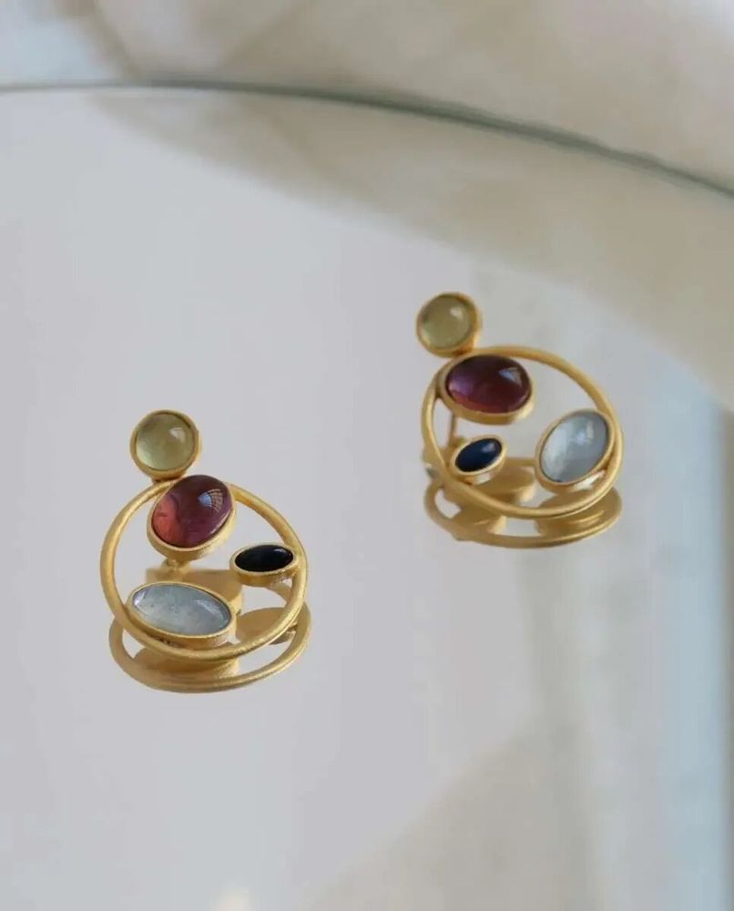 Bijoux - BOUCLES D'OREILLES DORÉES ALEGRIA GRANDES - JOIDART