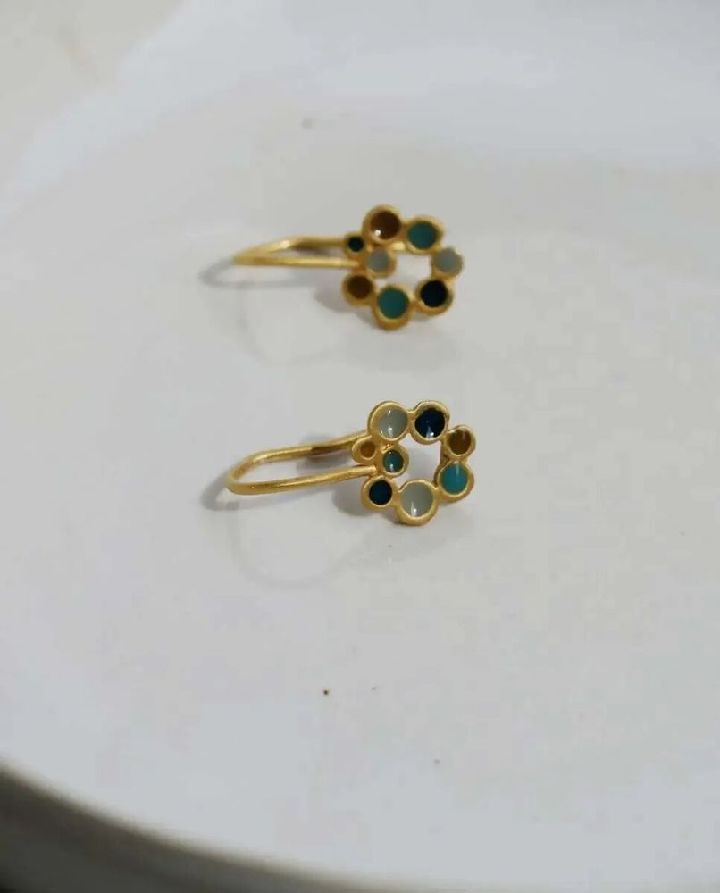 Jewelry - GOLDEN HOOK EARRINGS CANDY MOON - JOIDART