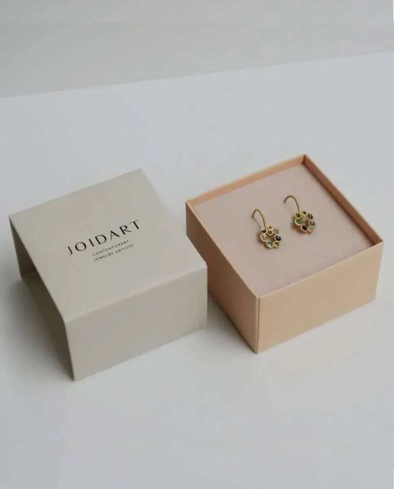 Jewelry - GOLDEN HOOK EARRINGS CANDY MOON - JOIDART