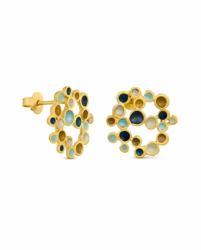 Bijoux - BOUCLES D'OREILLES DORÉES CANDY MOON GRANDES - JOIDART