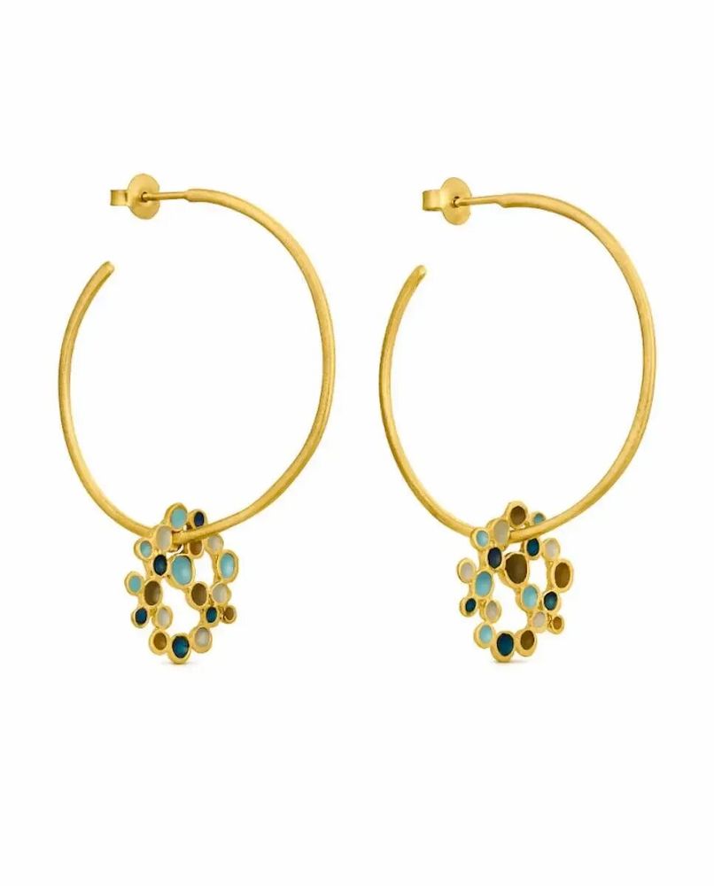 Bijoux - BOUCLES D'OREILLES DORÉES CANDY MOON - JOIDART