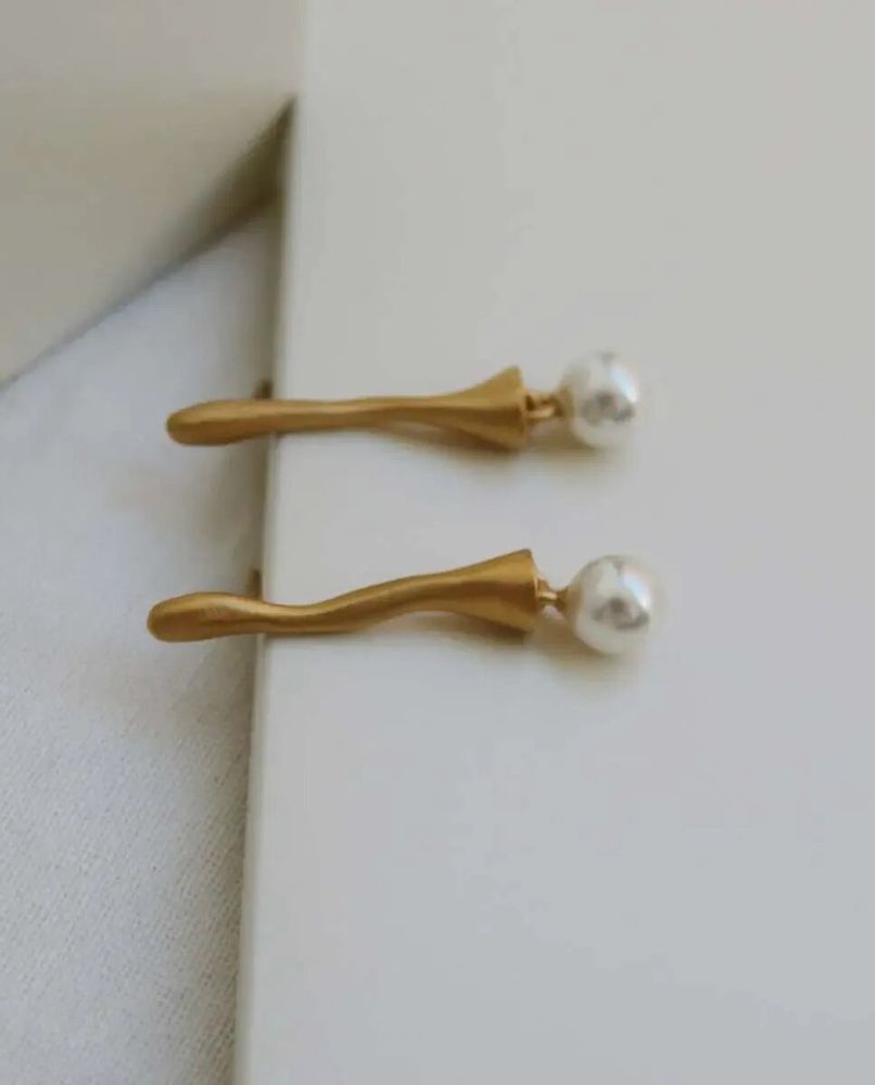 Bijoux - BOUCLES D'OREILLES DORÉES ECLAT BLANC - JOIDART