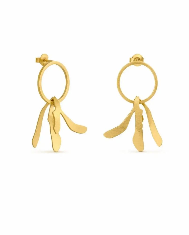Bijoux - BOUCLES D'OREILLES DORÉES EXOTICA - JOIDART