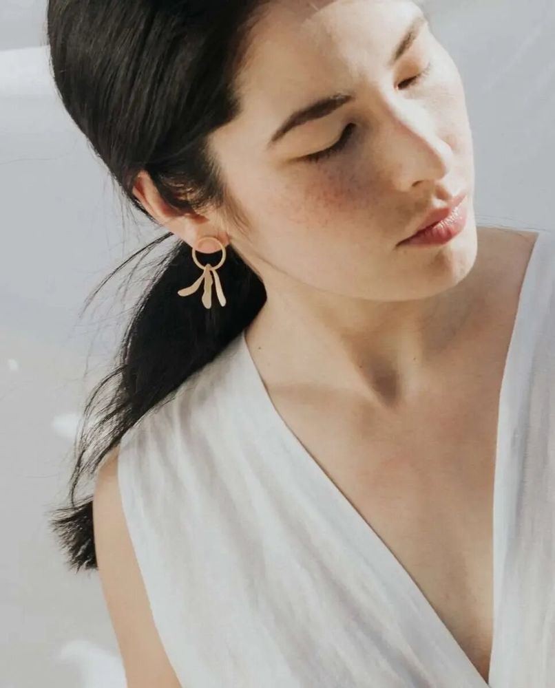 Bijoux - BOUCLES D'OREILLES DORÉES EXOTICA - JOIDART