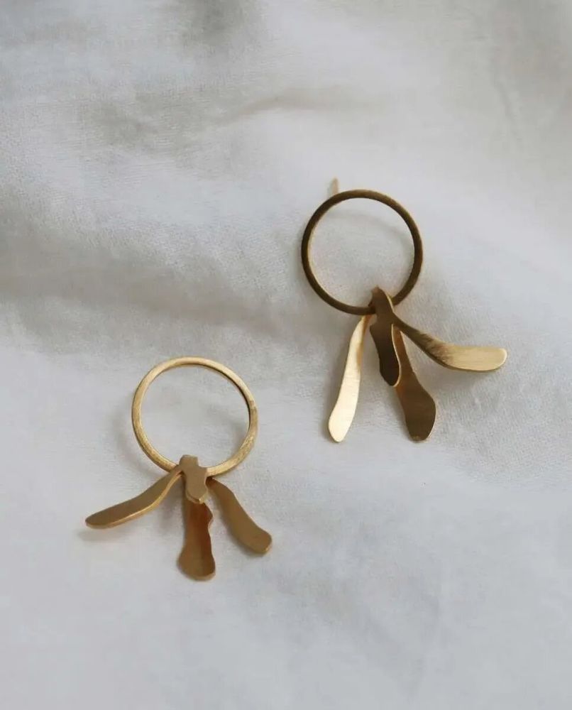 Bijoux - BOUCLES D'OREILLES DORÉES EXOTICA - JOIDART