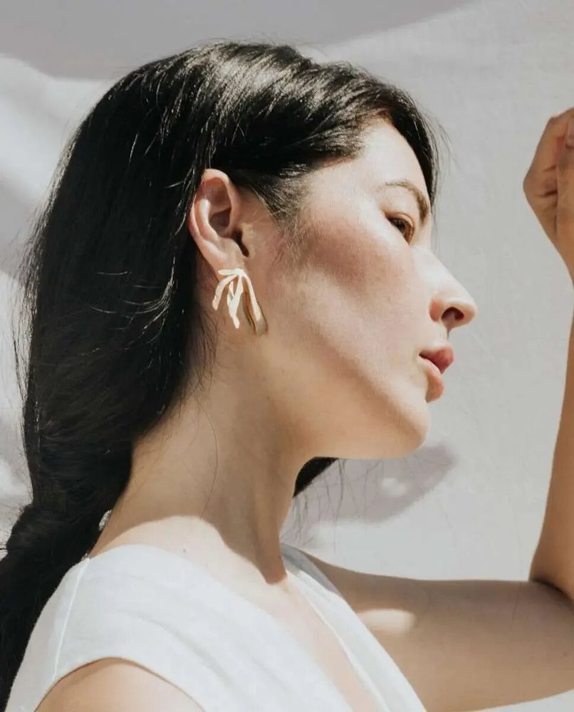 Bijoux - BOUCLES D'OREILLES DORÉES EXOTICA GRANDES - JOIDART