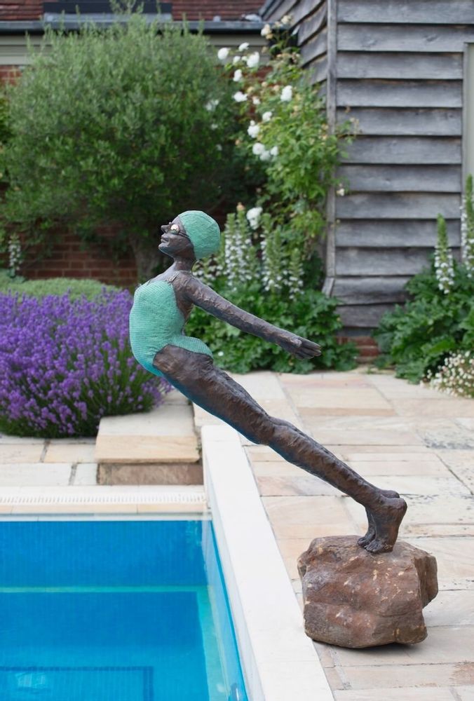 Outdoor decorative accessories - Swimming sculptures - DAWN CONN SCULPTURE LIMITED