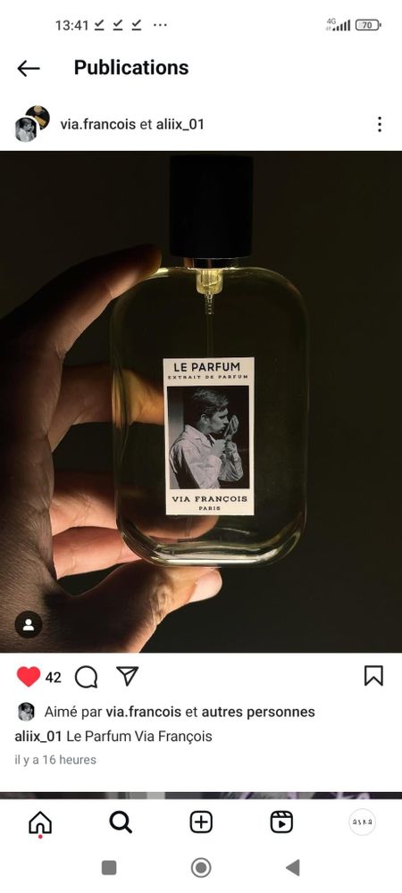 Parfums pour soi et eaux de toilette - Le parfum Via François - Extrait de parfum - VIA FRANCOIS
