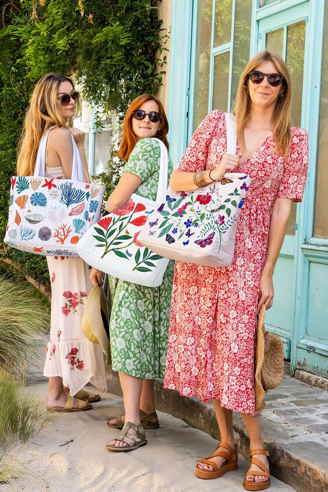 Bags and totes - QUILTED TOTE BAGS - CARTESDART