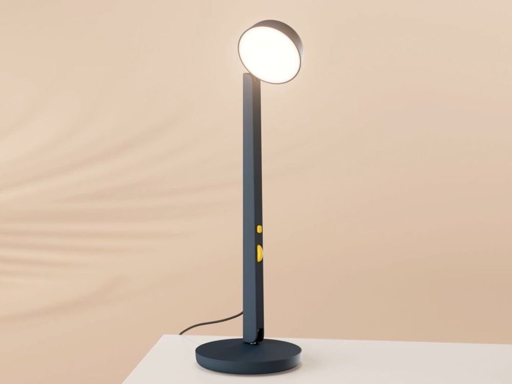 Éclairage LED - Lampe Polux - Bleu nuit & Jaune - LUMINAIRES POLUX