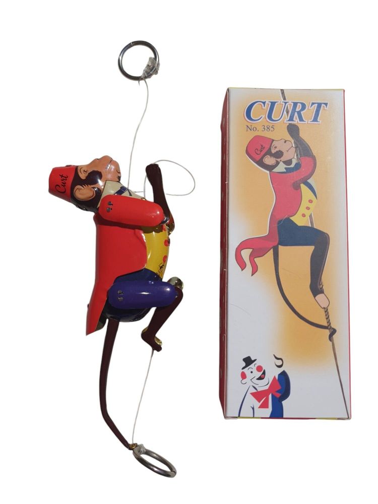 Jouets enfants - Curt, le singe grimpant - BLECHFABRIK