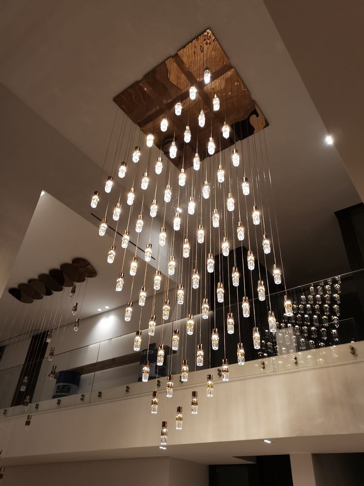 Plafonniers - Lustre Carré moderne - CRISTALUX LIGHTING DESIGN