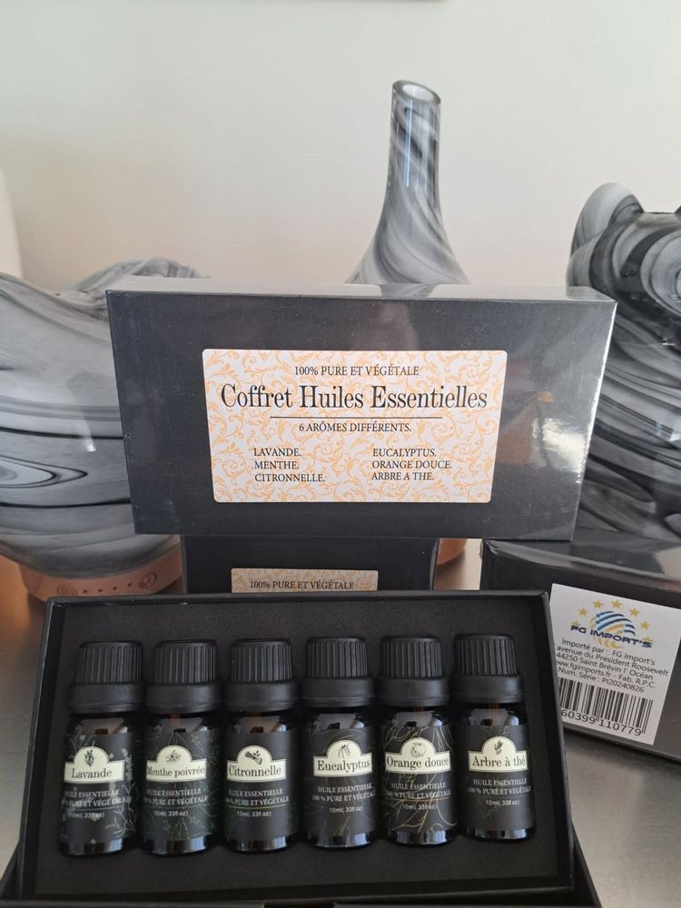 Parfums d'intérieur - COFFRET DE 6 HUILES ESSENTIELLES - FG IMPORTS