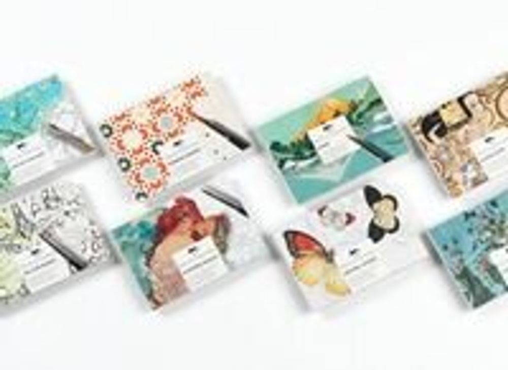 Cadeaux - Watercolour Postcard Books - THE PEPIN PRESS