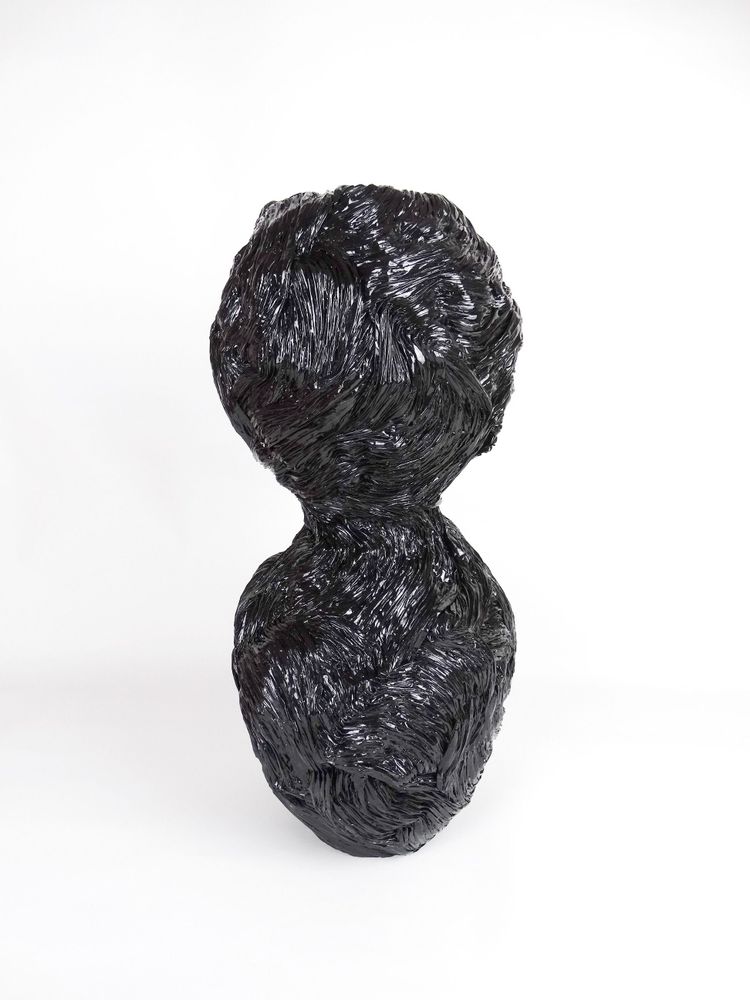 Unique pieces - Vase recycled paper Collection Outrenoir unique piece - HELENE SIELLEZ