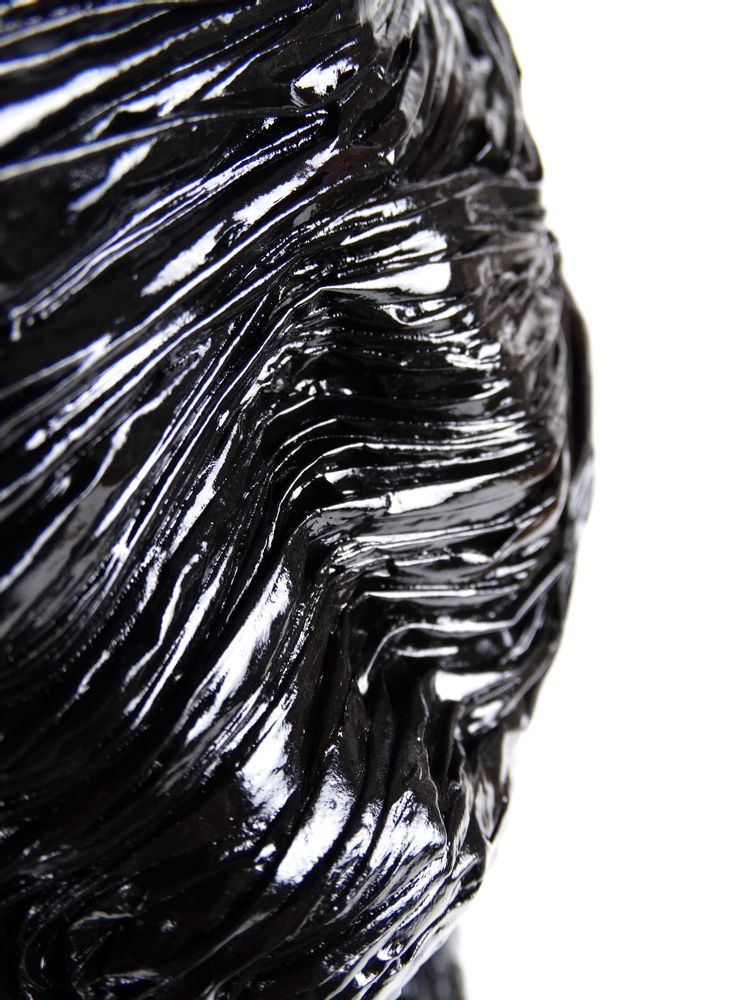 Unique pieces - Vase recycled paper Collection Outrenoir unique piece - HELENE SIELLEZ