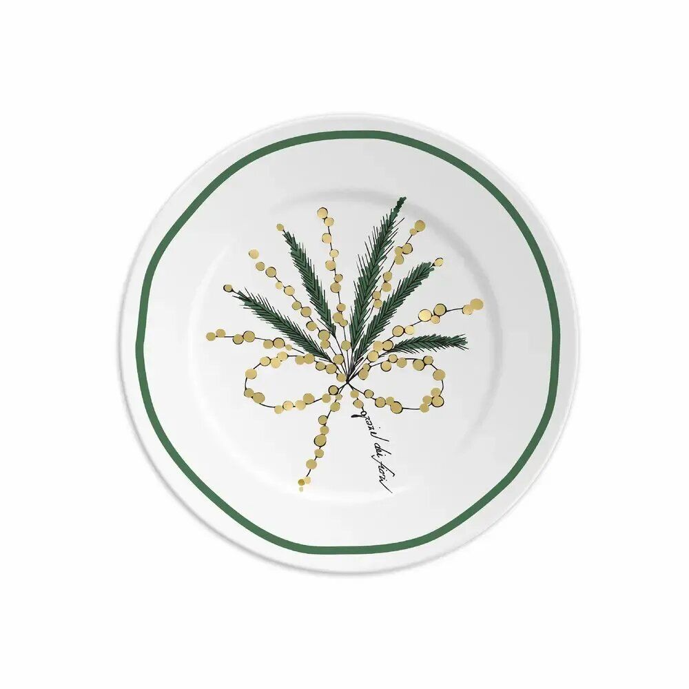 Everyday plates - PLATE 16 GRAZIE DEI FIORI GREEN - ILARIA.I