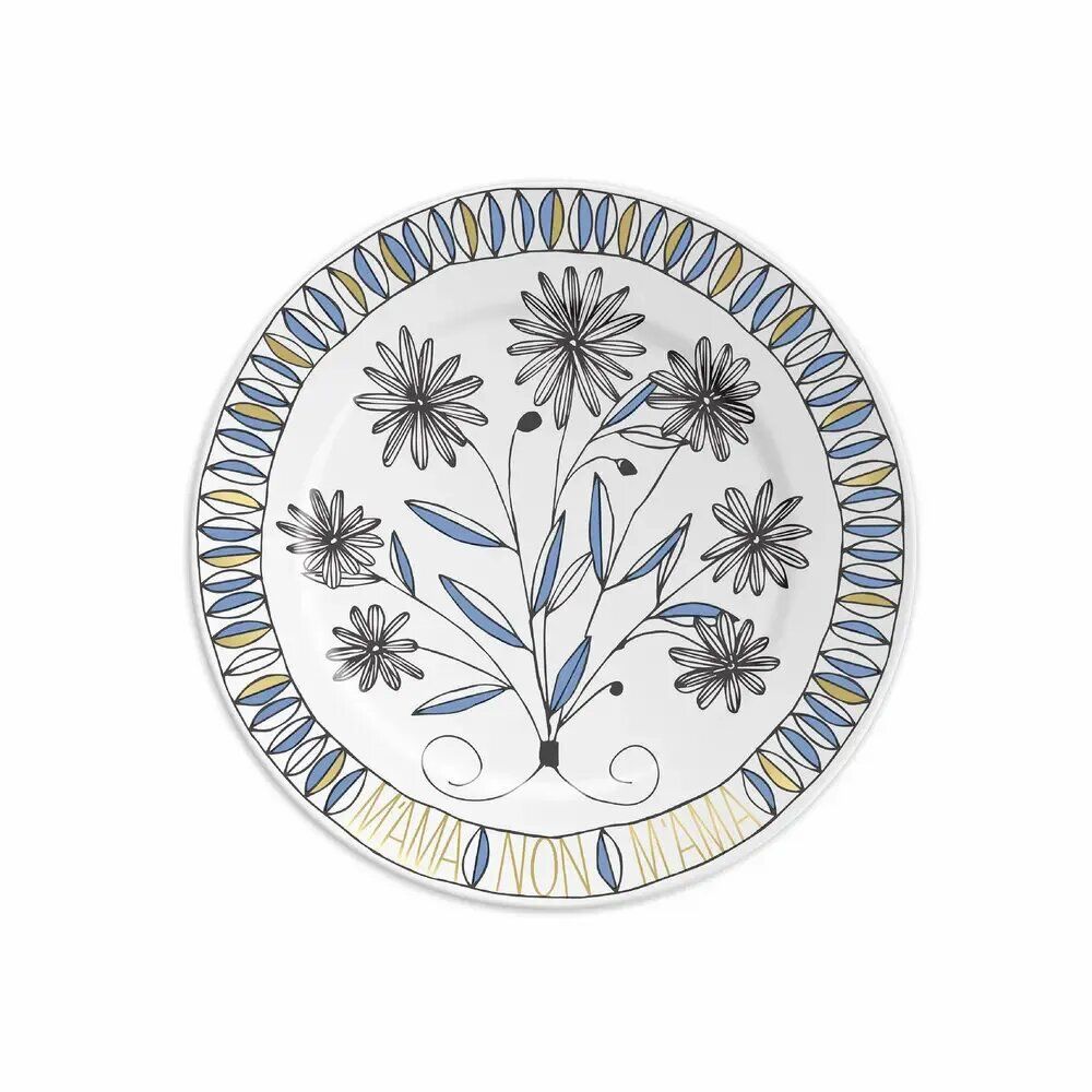 Everyday plates - PLATE 16 M’AMA NON M’AMA LIGHT BLUE - ILARIA.I