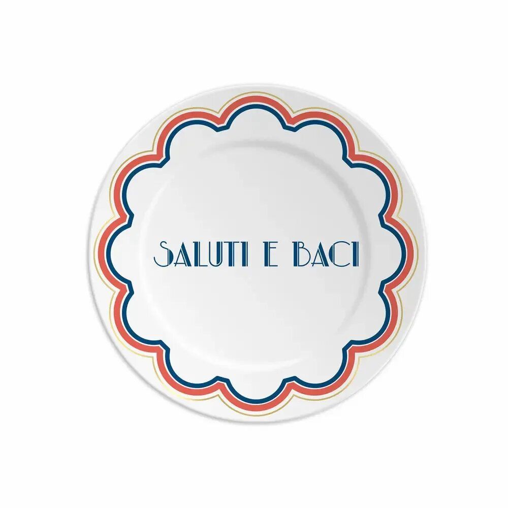 Everyday plates - PLATE 16 SALUTI E BACI - ILARIA.I