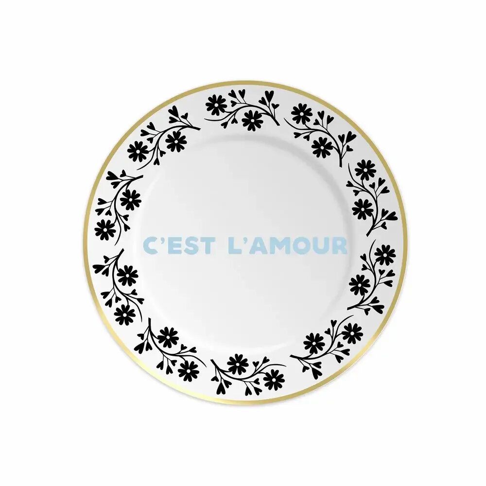 Assiettes au quotidien - ASSIETTE 16 C’EST L’AMOUR - ILARIA.I