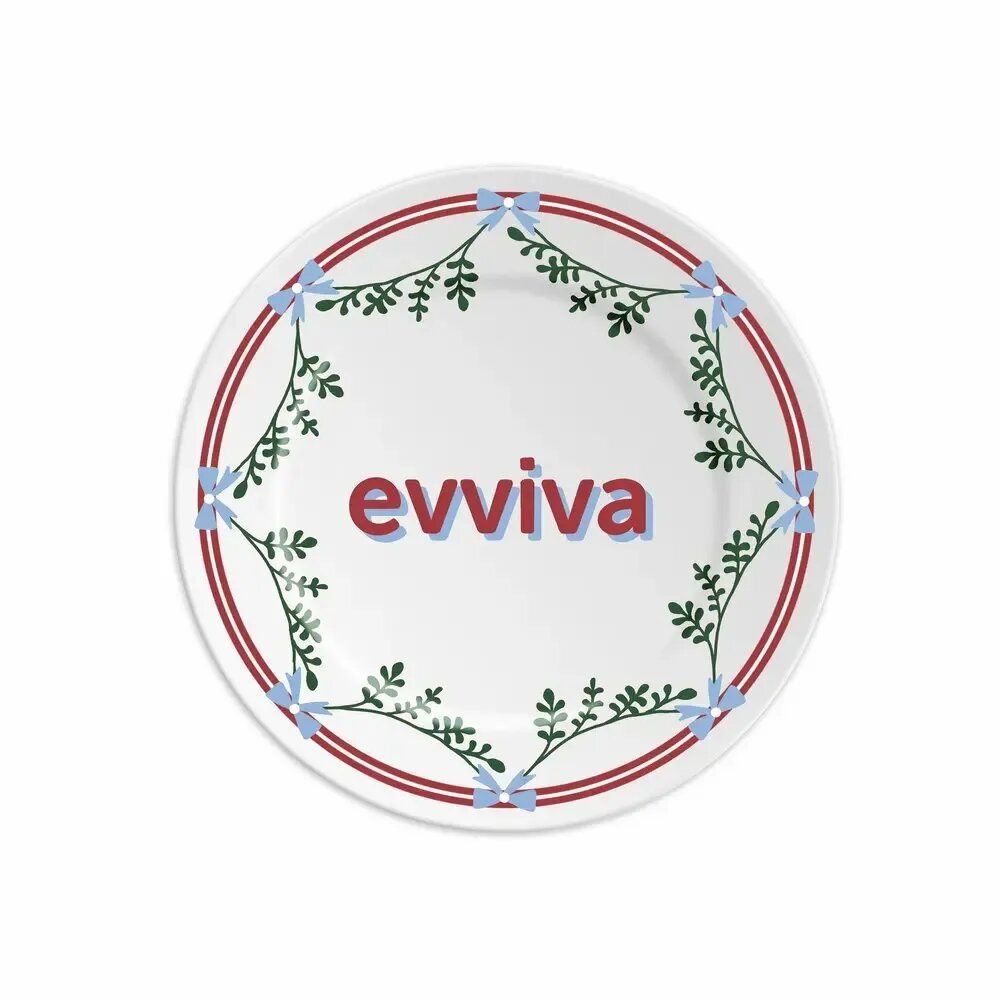 Everyday plates - PLATE 16 EVVIVA - NEW YEAR - ILARIA.I