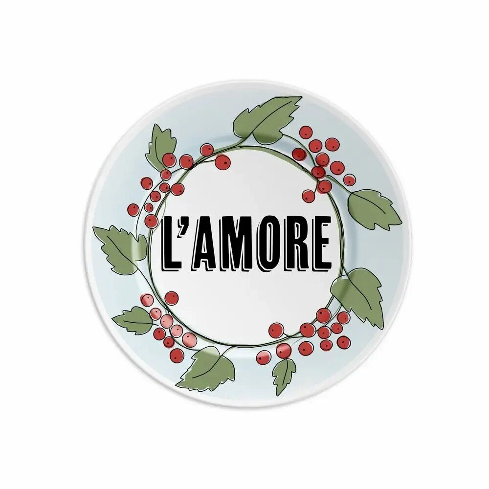 Everyday plates - PLATE 16 L'AMORE - CURRANT - ILARIA.I
