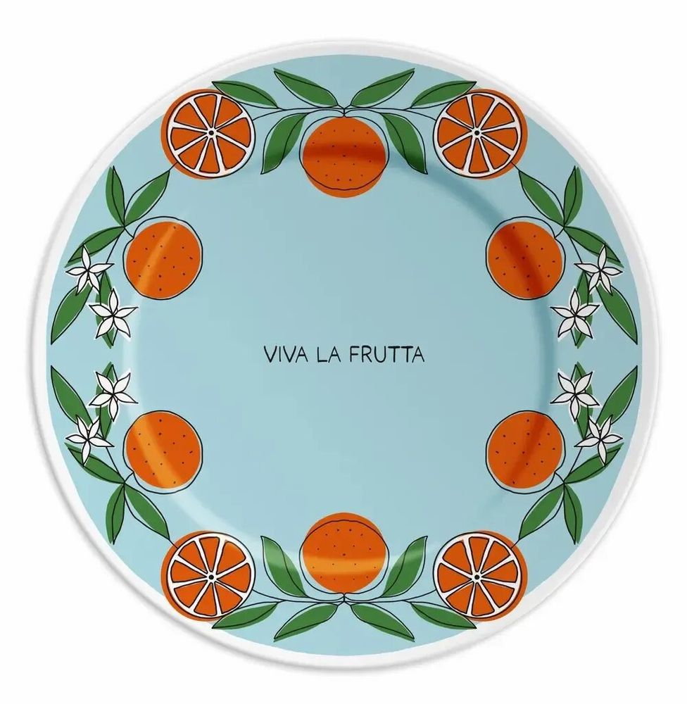 Everyday plates - PLATE 21 VIVA LA FRUTTA AND ORANGES - ILARIA.I