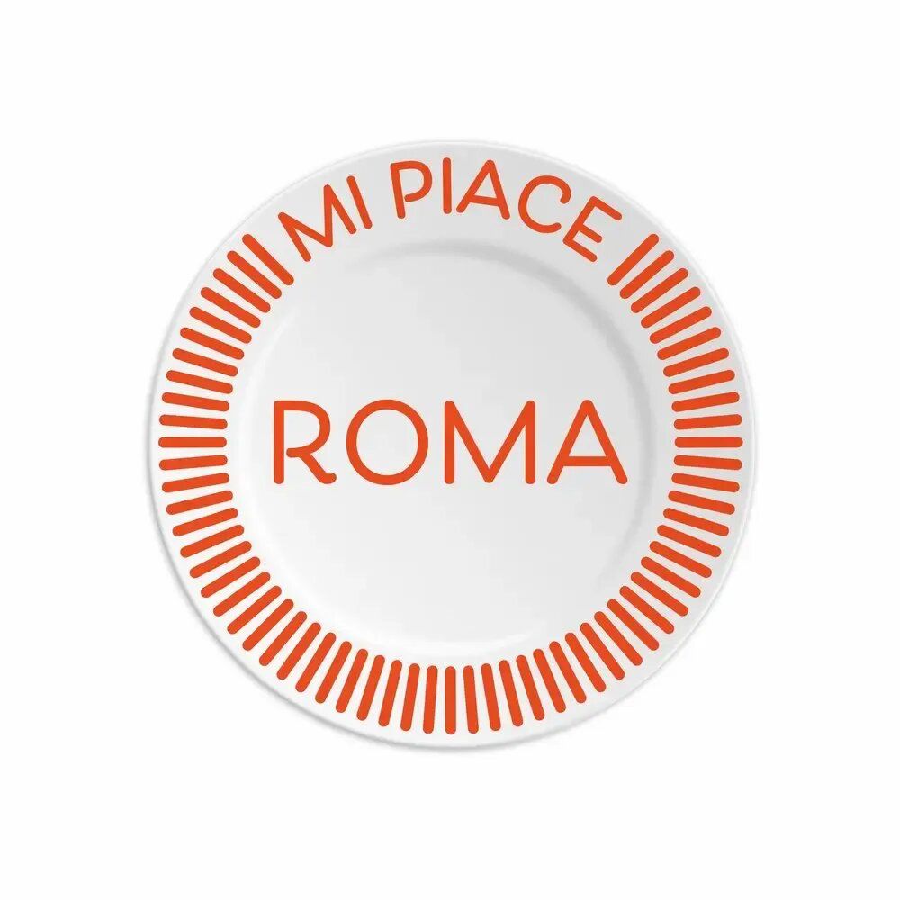 Assiettes au quotidien - ASSIETTE 16 MI PIACE ROMA - ILARIA.I