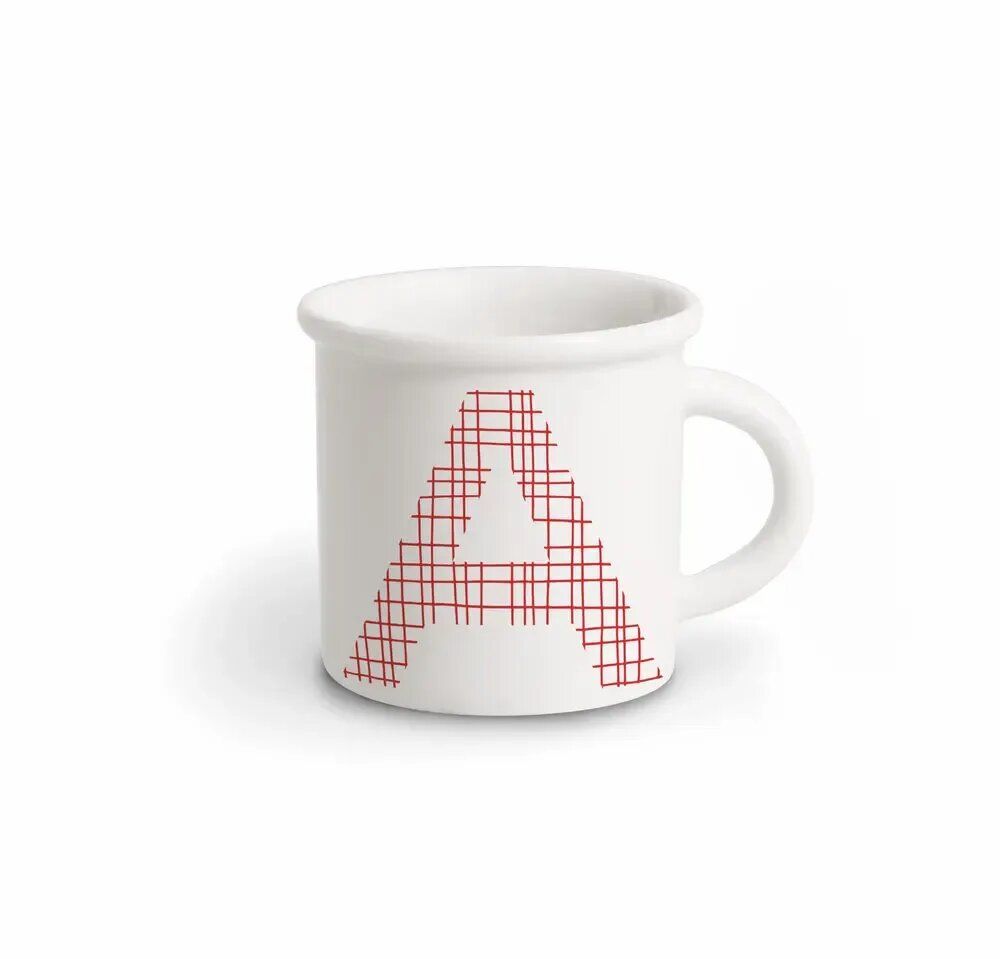Mugs - MUG RED ALPHABET A - ILARIA.I