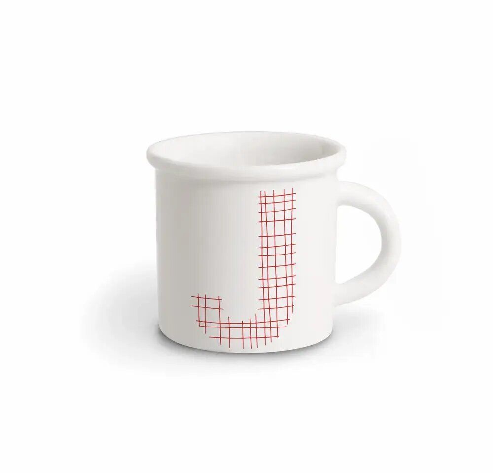 Mugs - MUG RED ALPHABET J - ILARIA.I