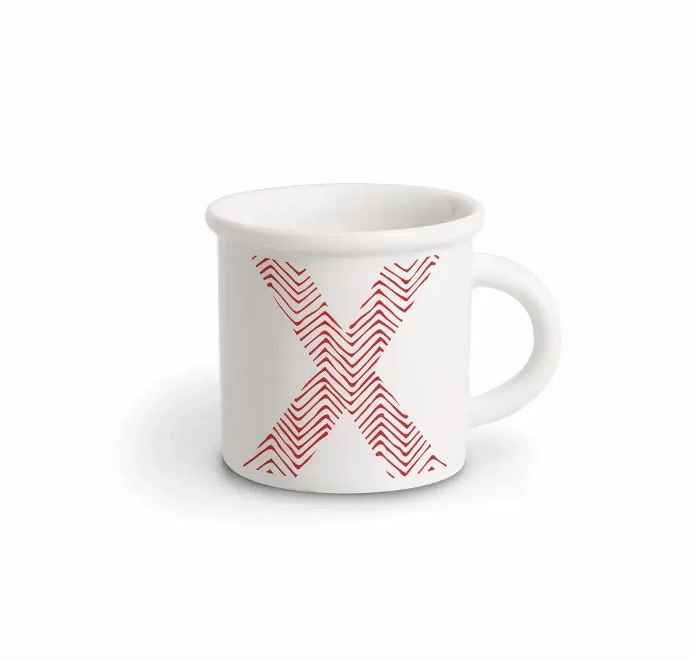 Mugs - MUG RED ALPHABET X - ILARIA.I