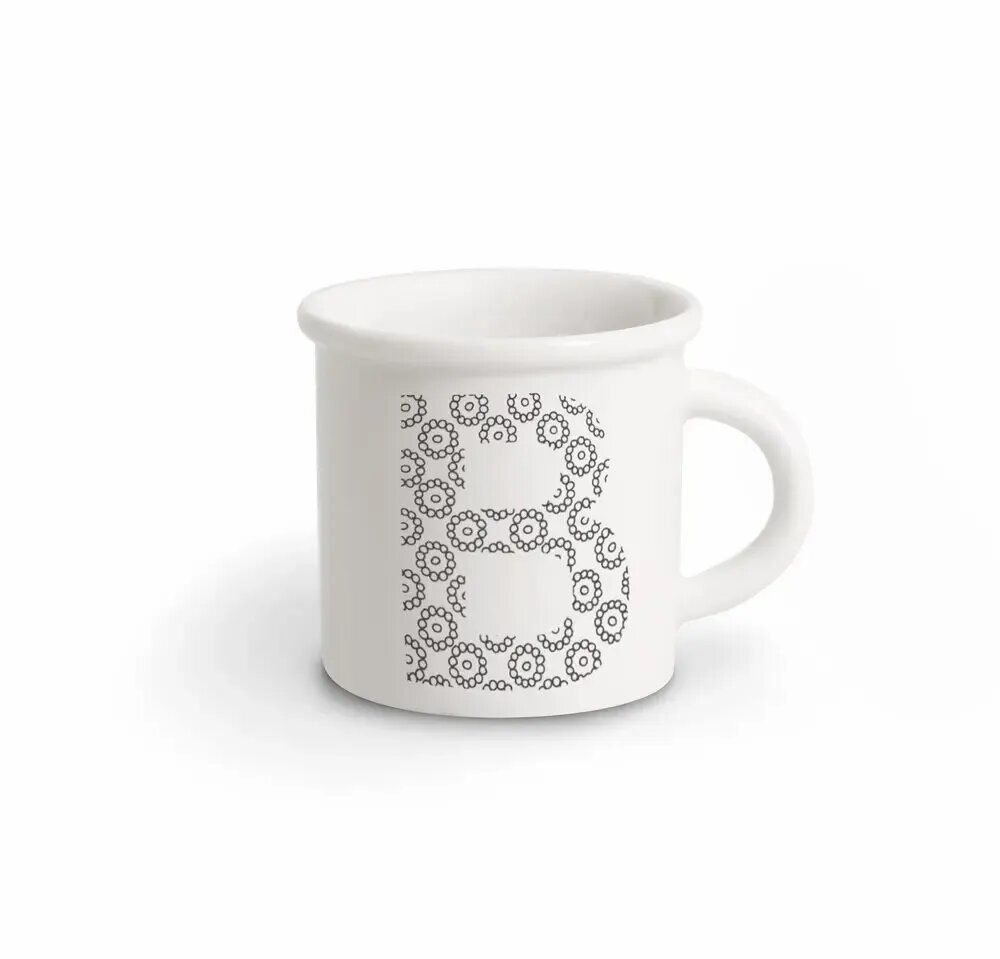 Mugs - MUG BLACK ALPHABET B - ILARIA.I